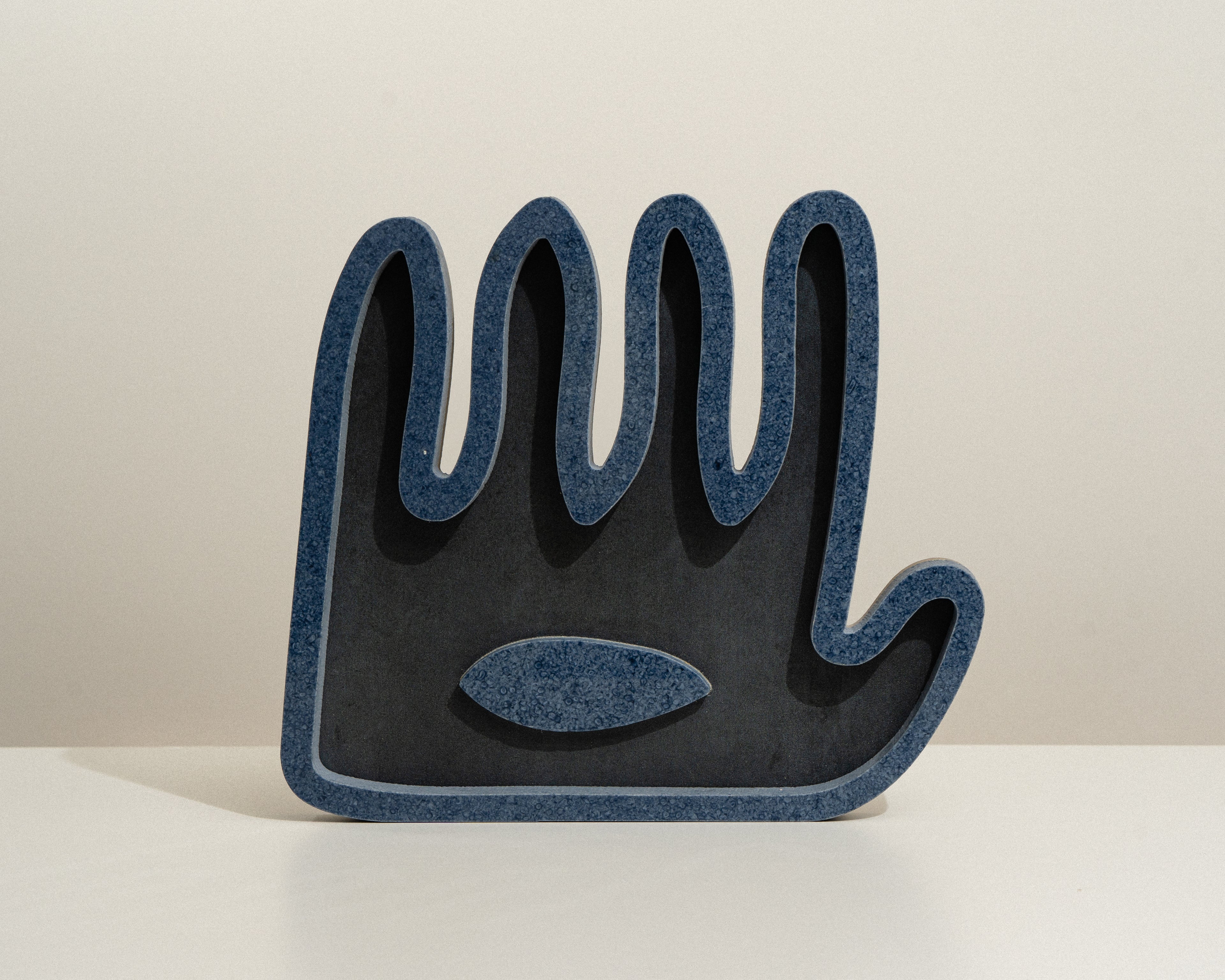 Hamsa ׳Hey · ׳הֵ - Blue Granite Stone Collection