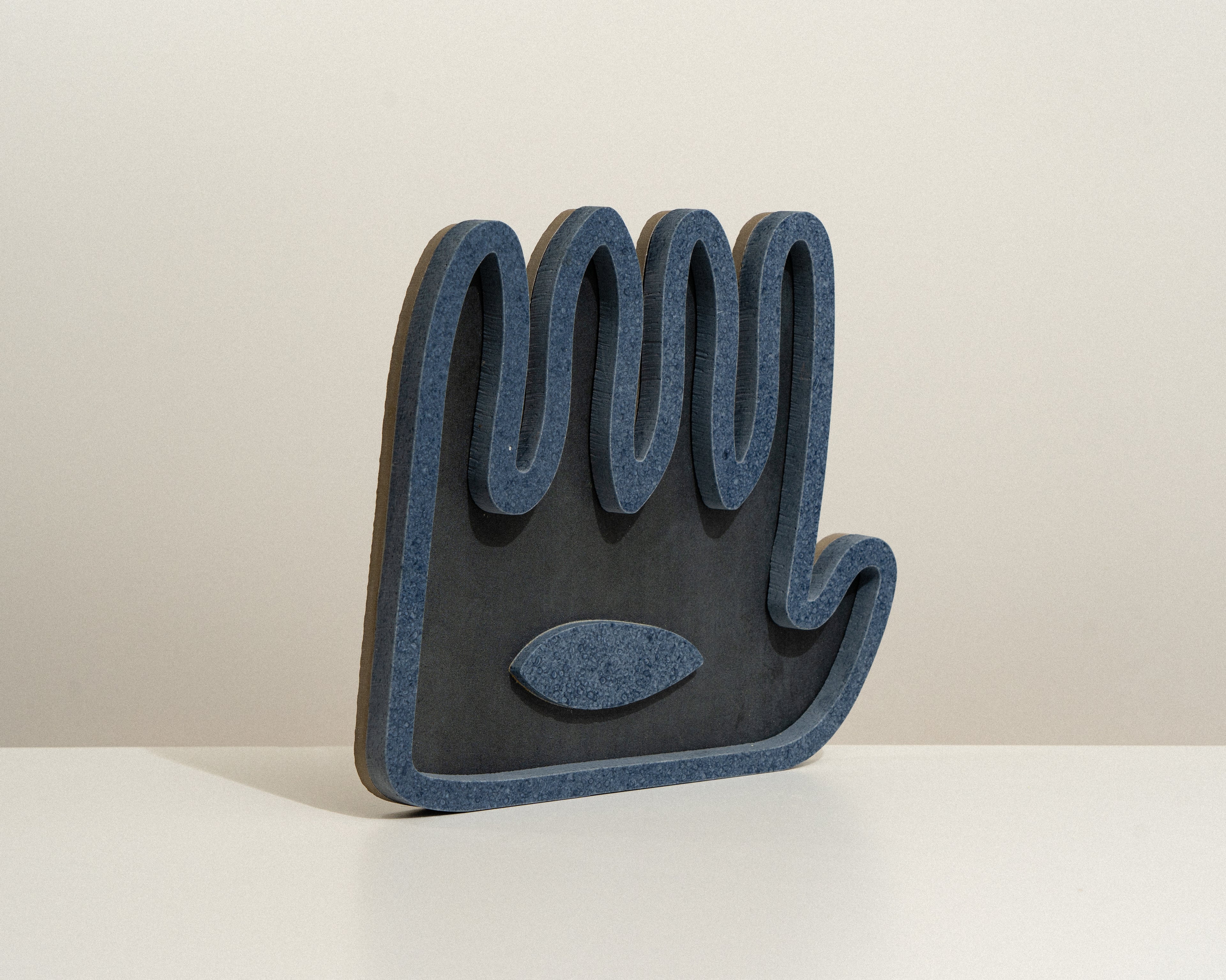 Hamsa ׳Hey · ׳הֵ - Blue Granite Stone Collection