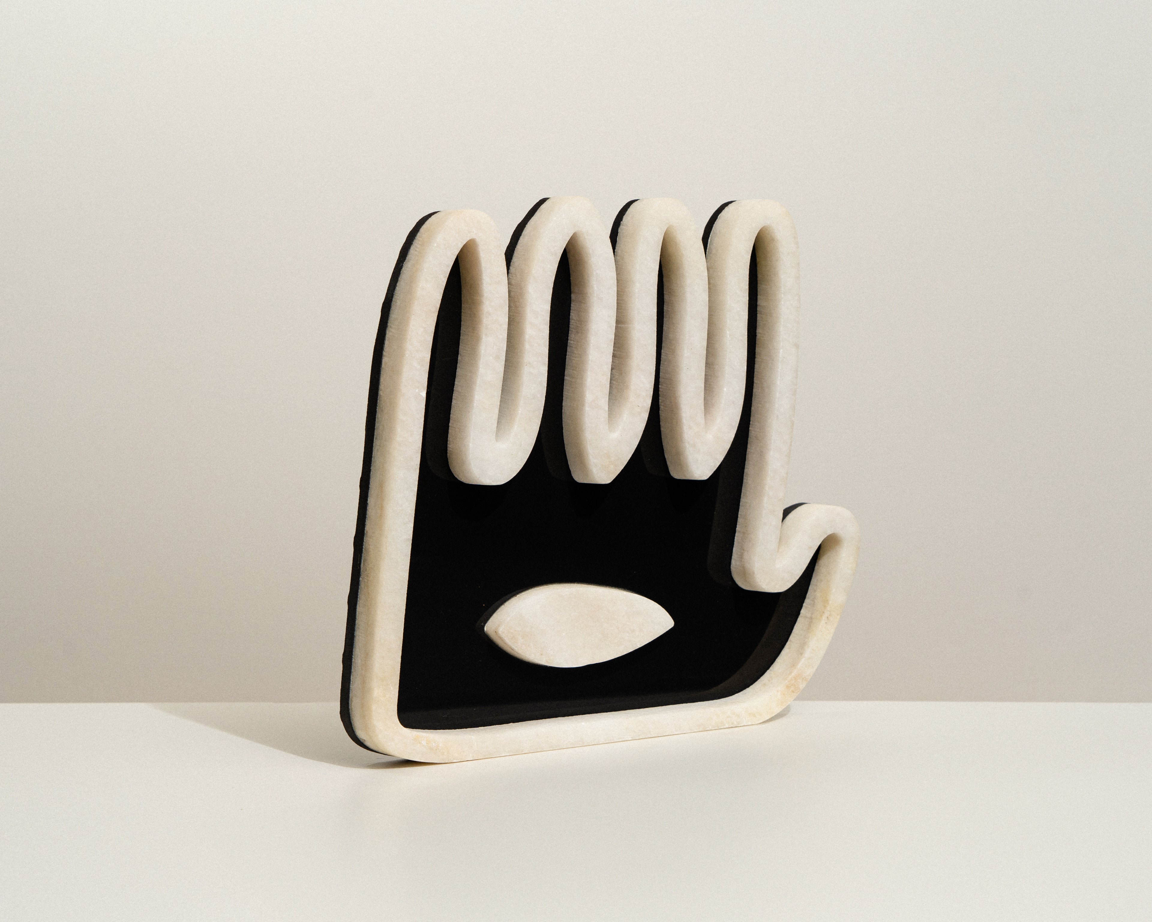 Hamsa ׳Hey · ׳הֵ - Black Ceramic Collection