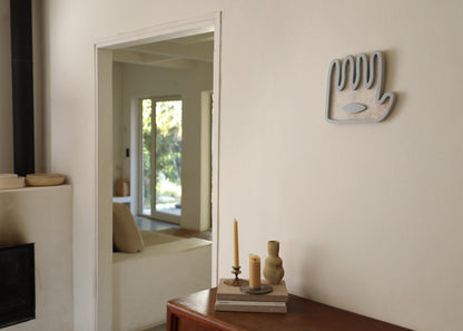 Hamsa ׳Hey · ׳הֵ - Light Blue Granite Stone collection