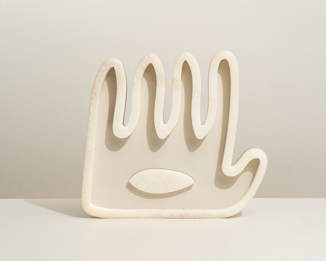 Hamsa ׳Hey · ׳הֵ - White Onix Collection