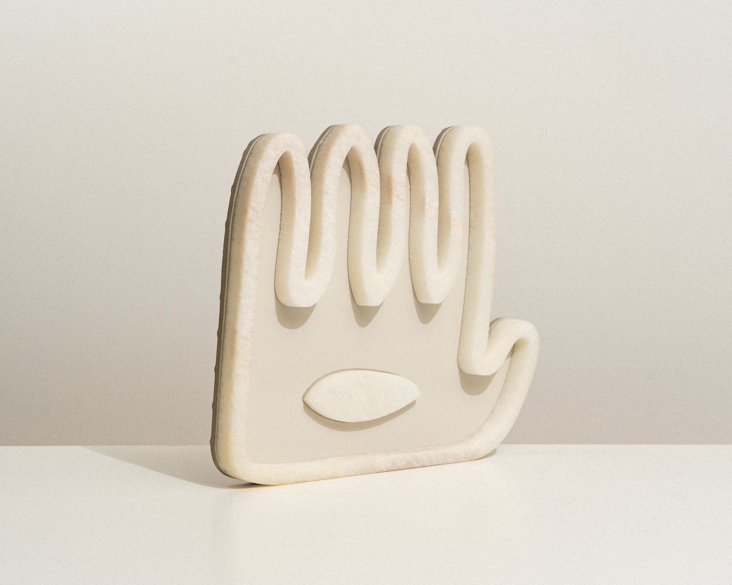 Hamsa ׳Hey · ׳הֵ - White Onix Collection