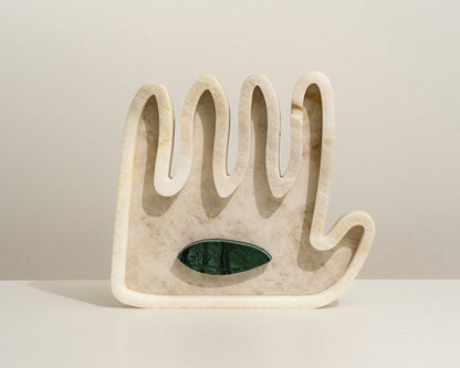 Hamsa ׳Hey · ׳הֵ - Green Eye Collection