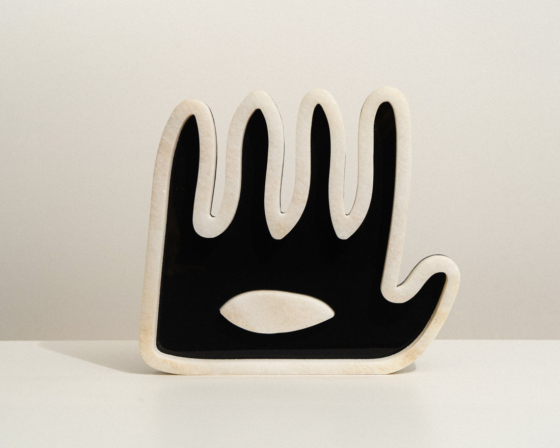 Hamsa ׳Hey · ׳הֵ - Black Ceramic Collection
