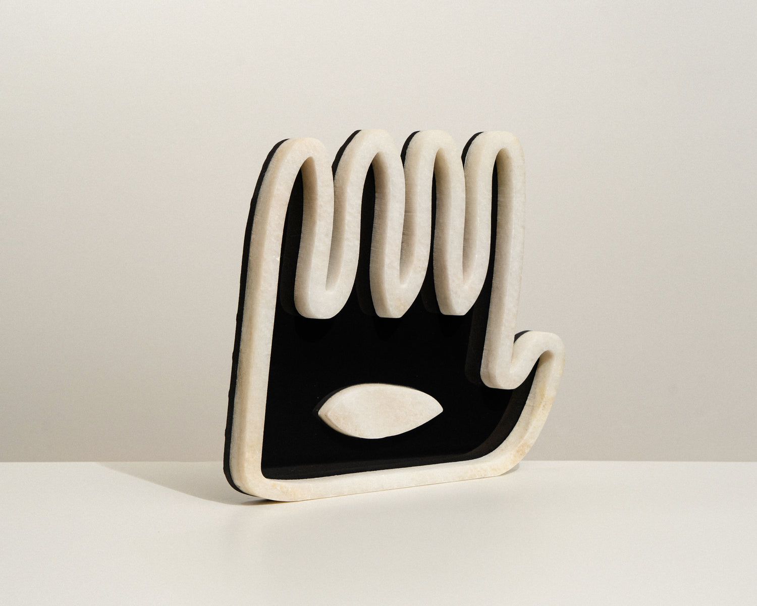 Hamsa ׳Hey · ׳הֵ - Black Ceramic Collection